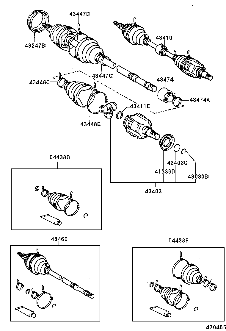  CAMRY VISTA |  FRONT DRIVE SHAFT