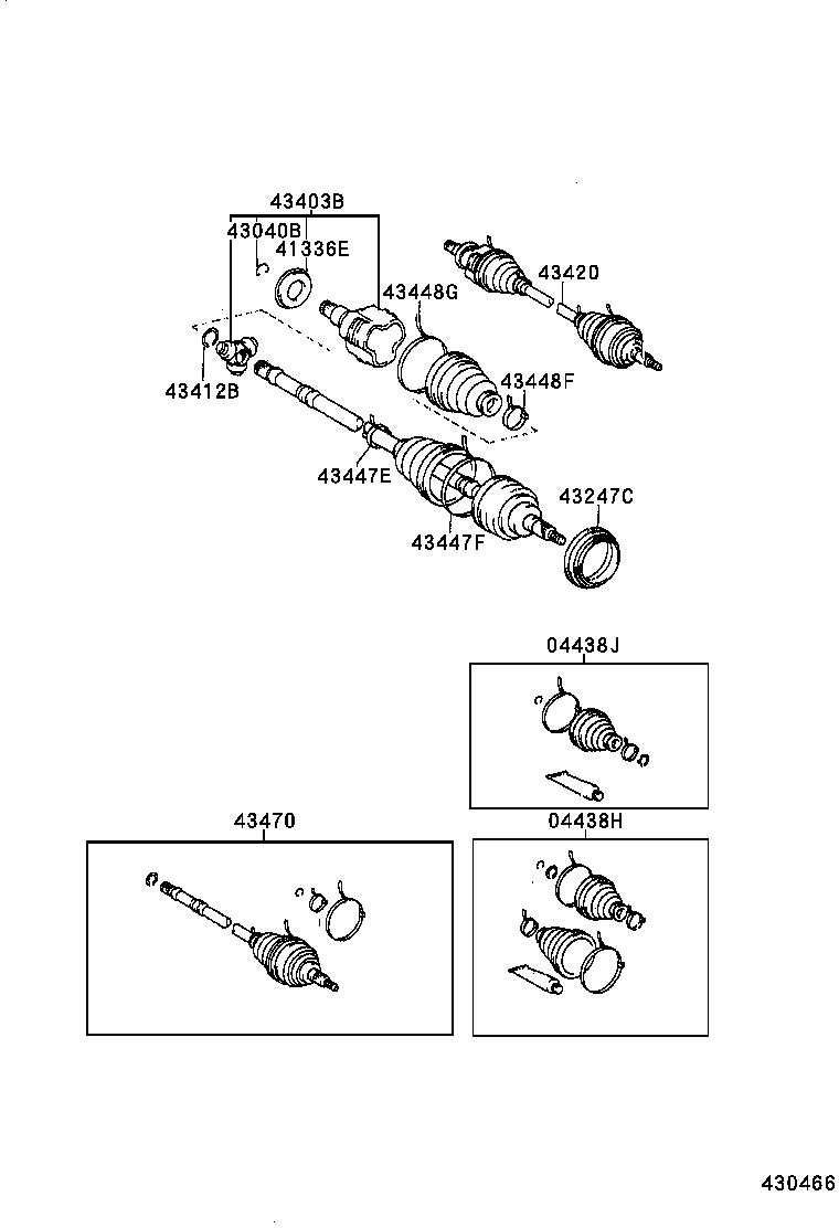  CAMRY VISTA |  FRONT DRIVE SHAFT