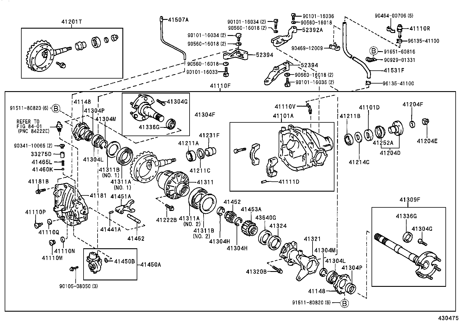 DYNA 200 TOYOACE G25 |  FRONT AXLE HOUSING DIFFERENTIAL