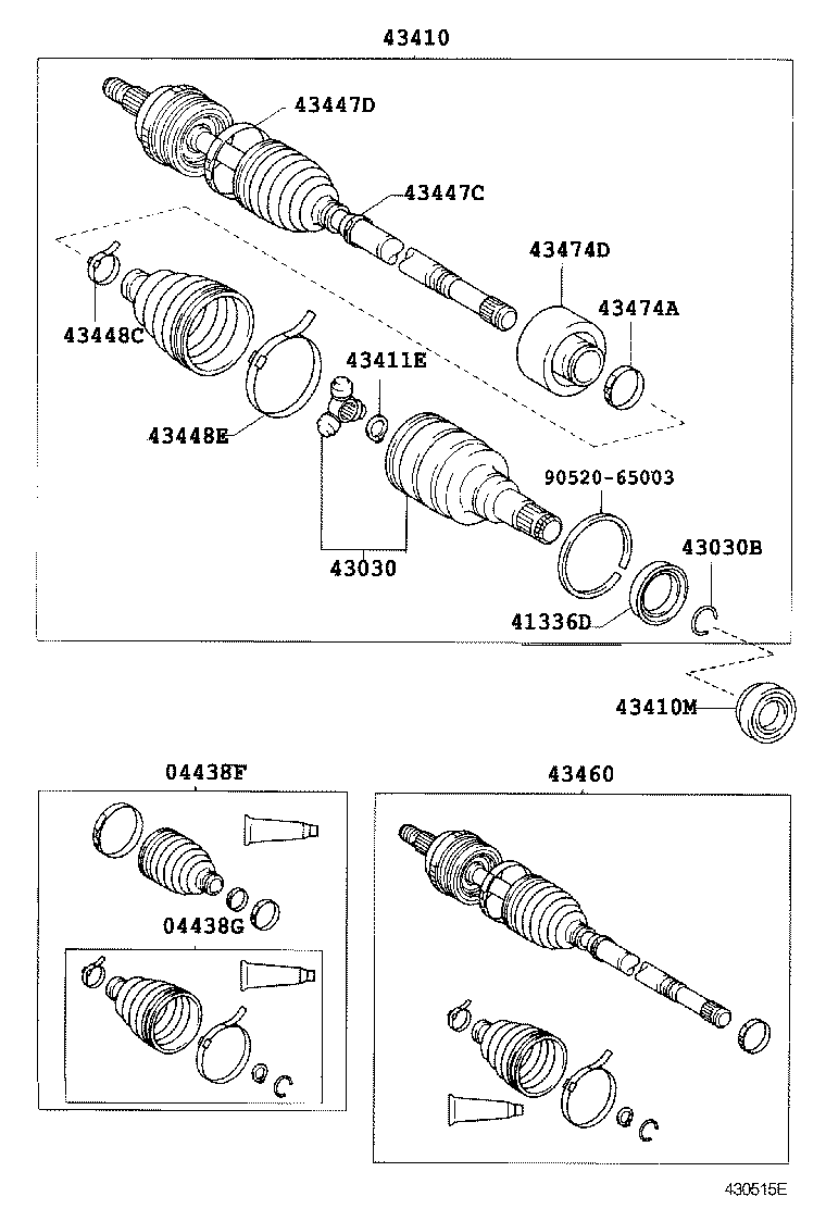  PLATZ |  FRONT DRIVE SHAFT