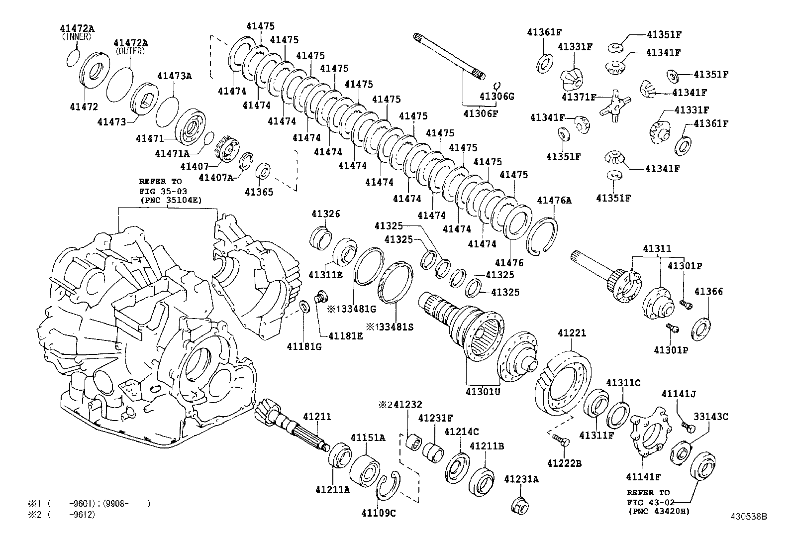  CALDINA |  FRONT AXLE HOUSING DIFFERENTIAL