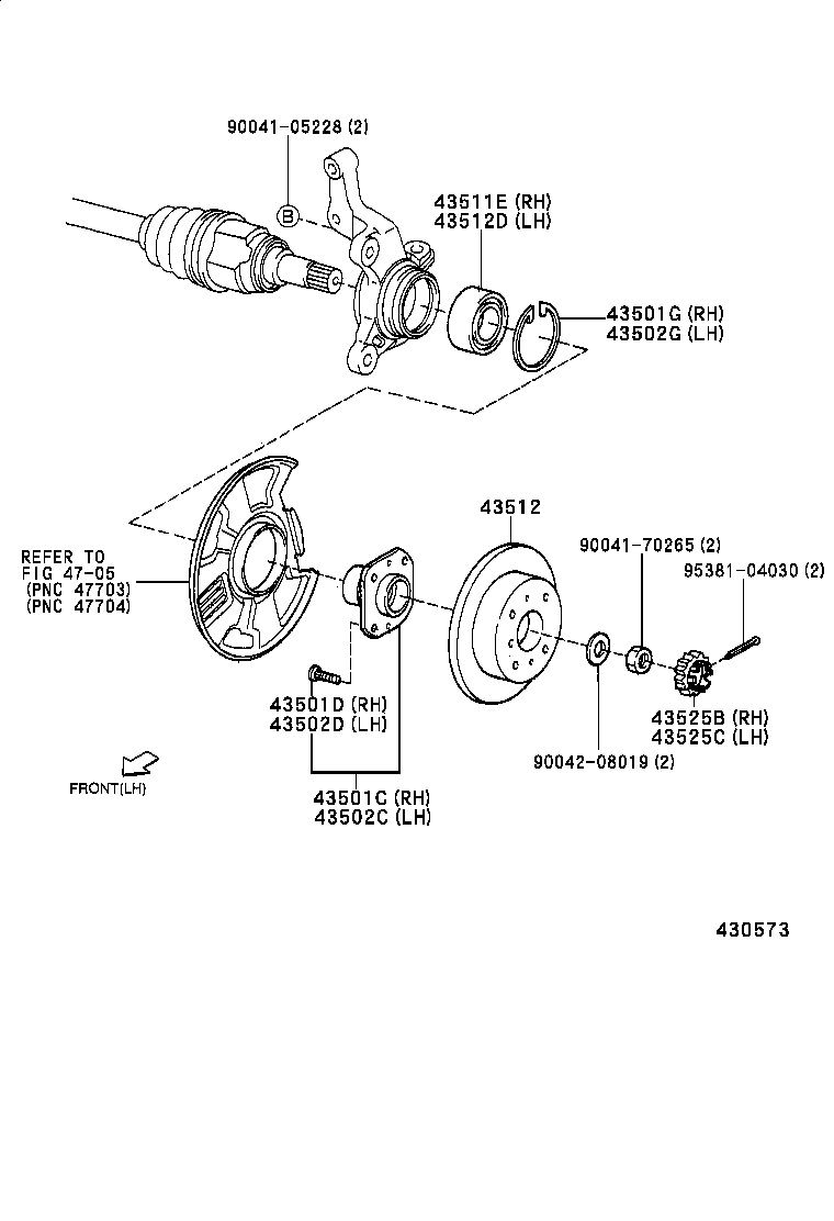  CAMI |  FRONT AXLE HUB