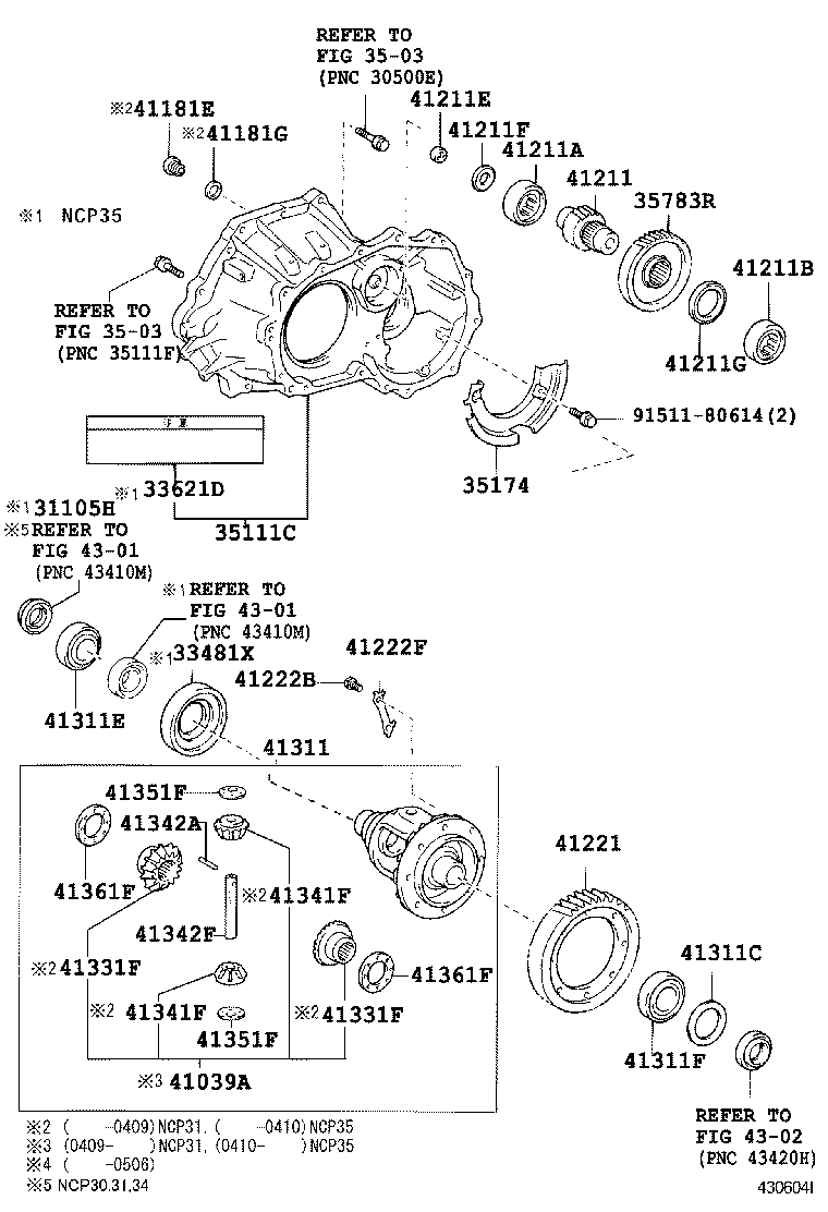 BB OPEN DECK | FRONT AXLE HOUSING DIFFERENTIAL
