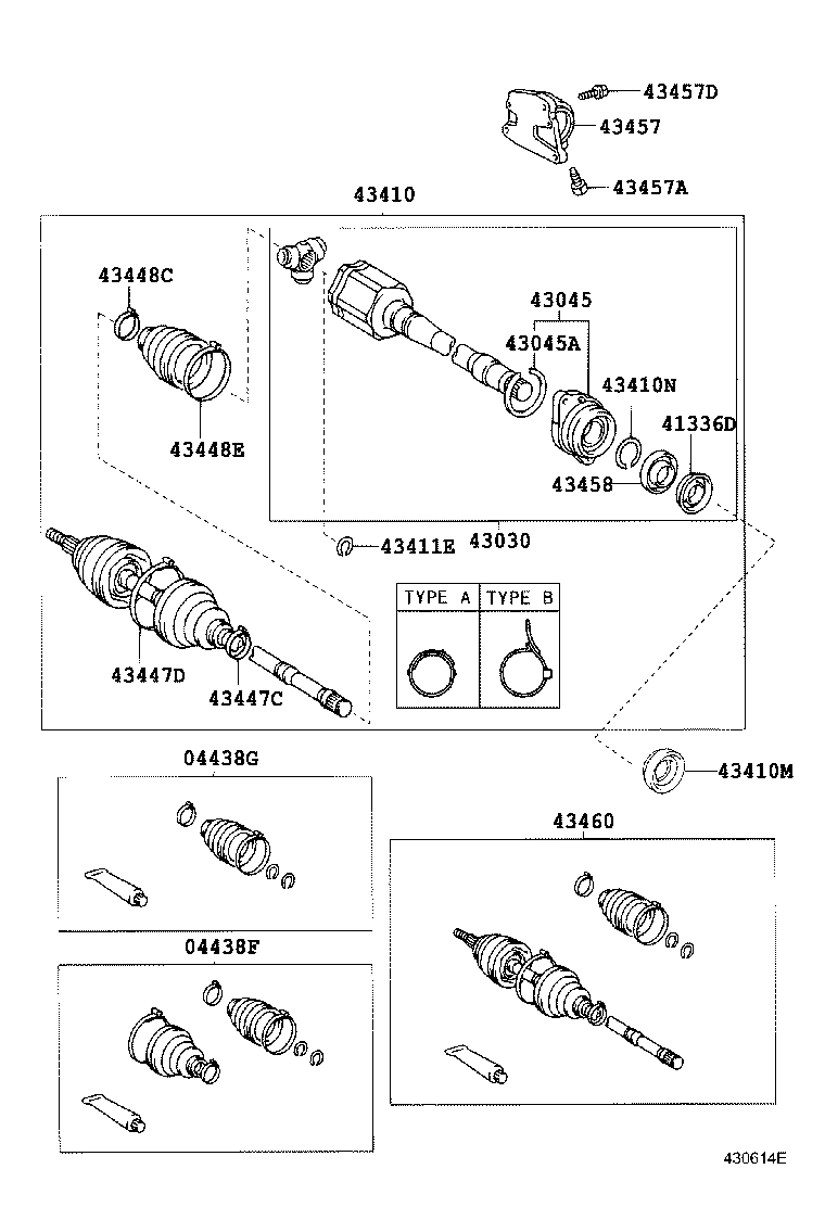  ESTIMA T L |  FRONT DRIVE SHAFT