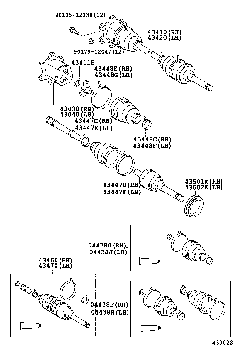 GRANVIA GRAND HIACE |  FRONT DRIVE SHAFT