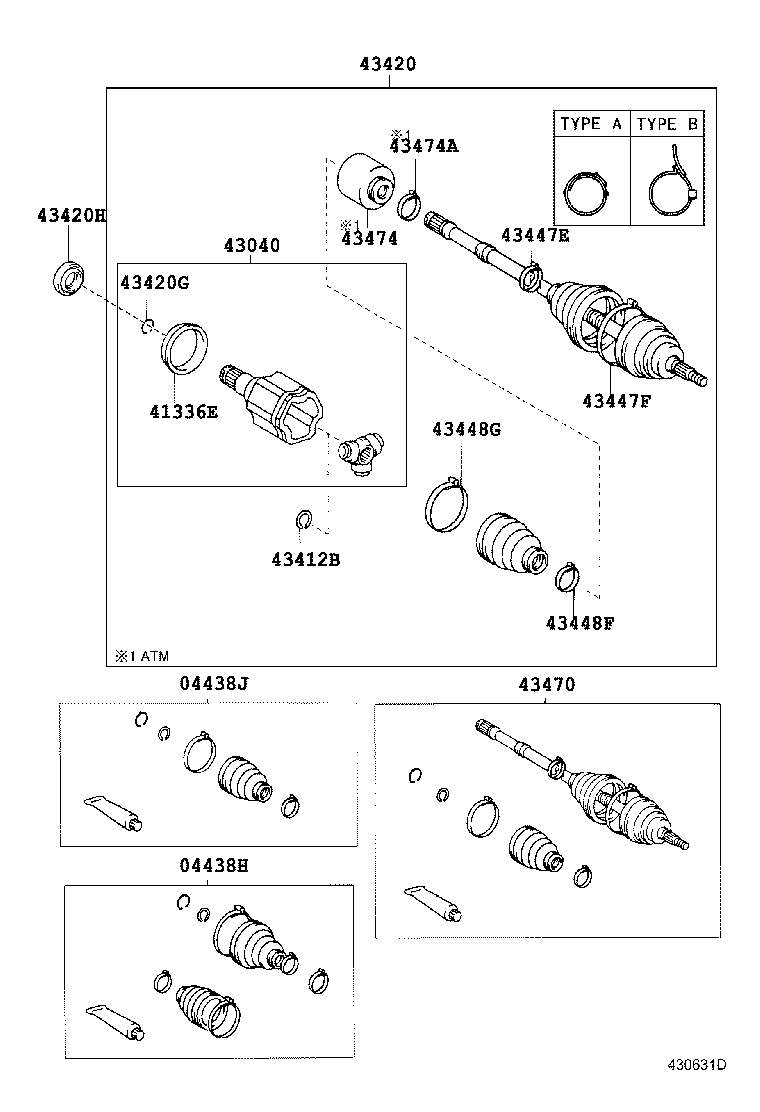  RAV4 J L |  FRONT DRIVE SHAFT