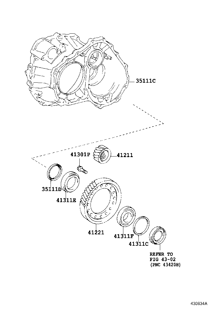 RAV4 J L |  FRONT AXLE HOUSING DIFFERENTIAL