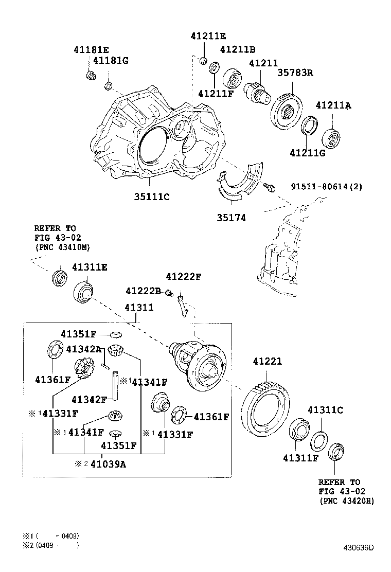  RAV4 J L |  FRONT AXLE HOUSING DIFFERENTIAL