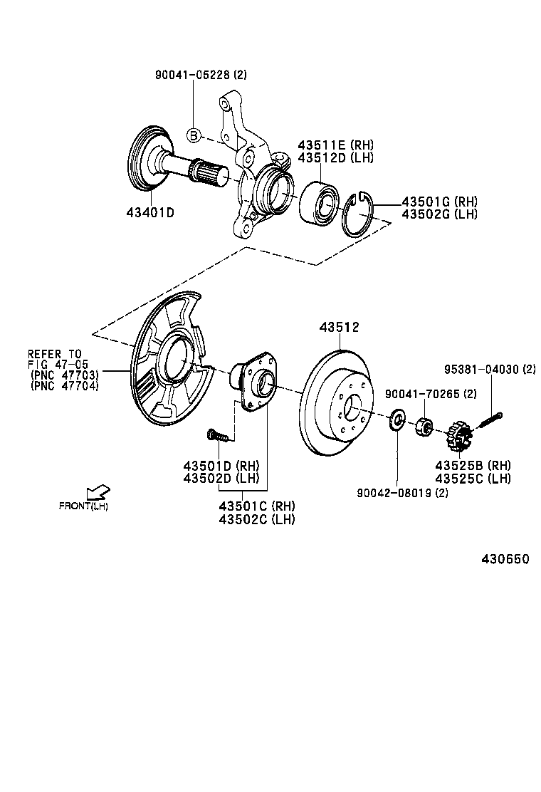  CAMI |  FRONT AXLE HUB