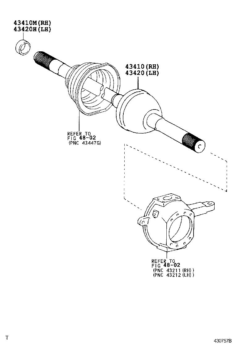  DYNA 200 TOYOACE G25 |  FRONT DRIVE SHAFT