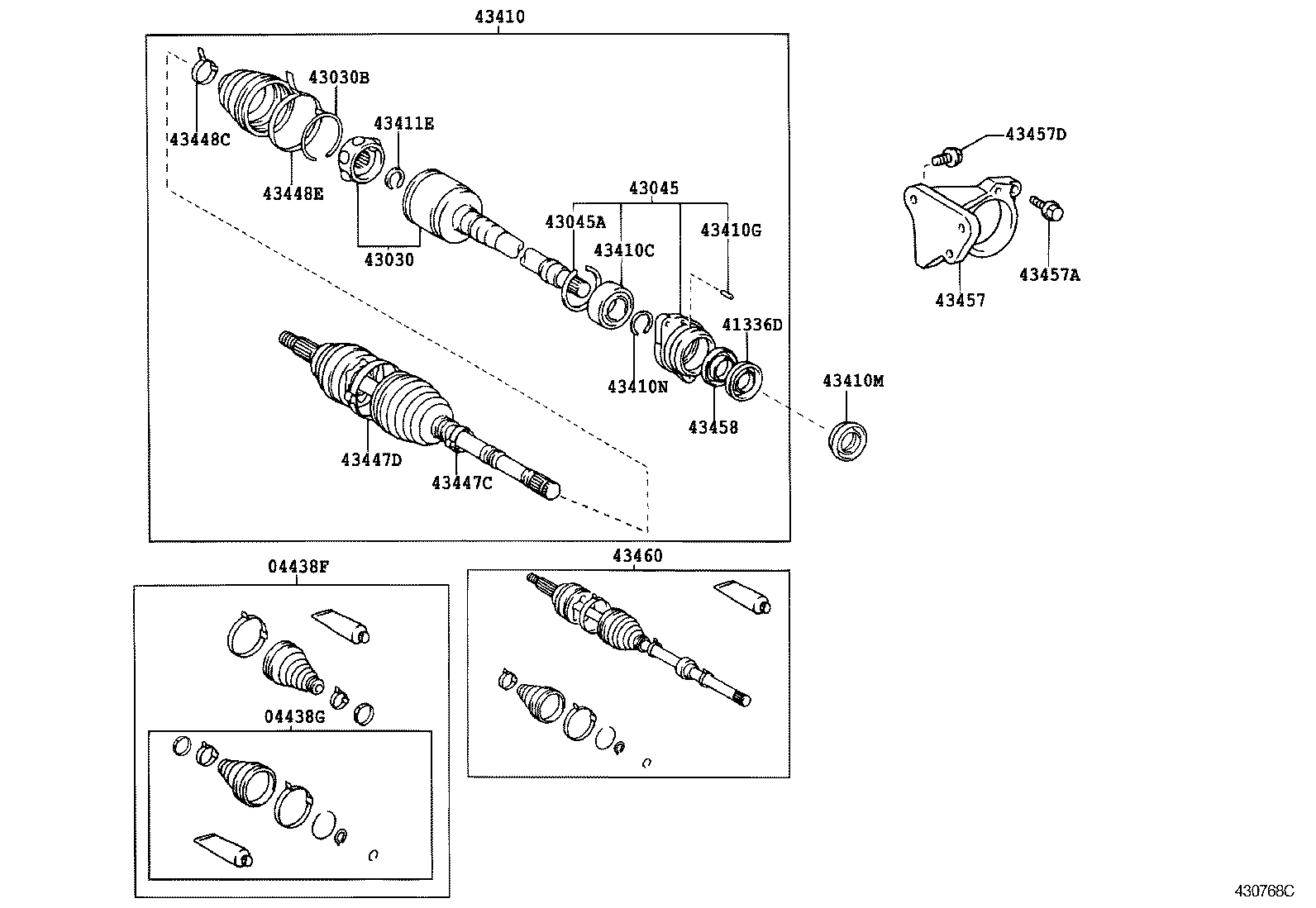  WILL VS |  FRONT DRIVE SHAFT