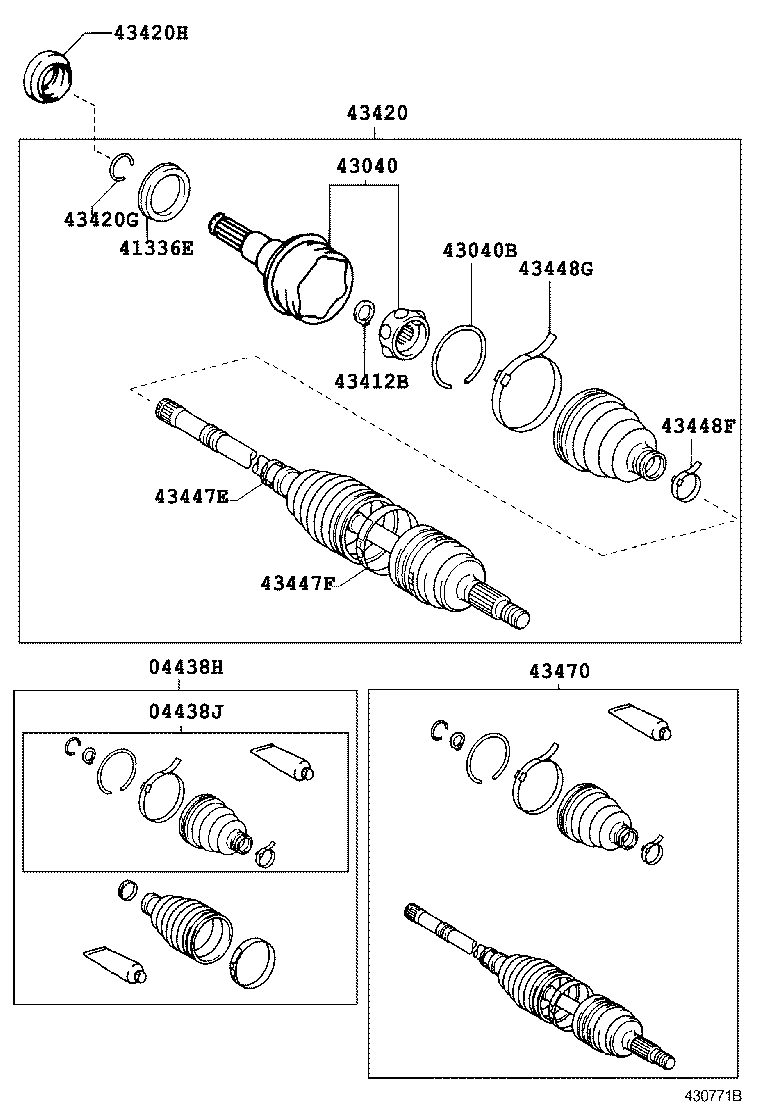  WILL VS |  FRONT DRIVE SHAFT