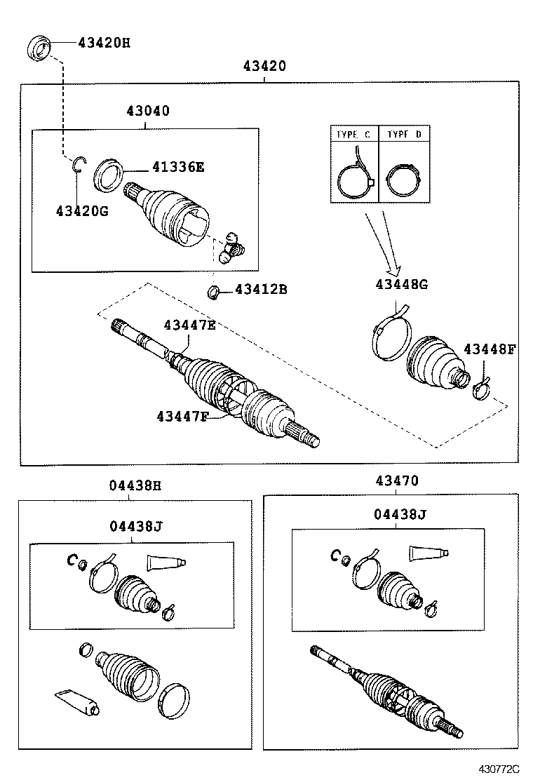  WILL VS |  FRONT DRIVE SHAFT