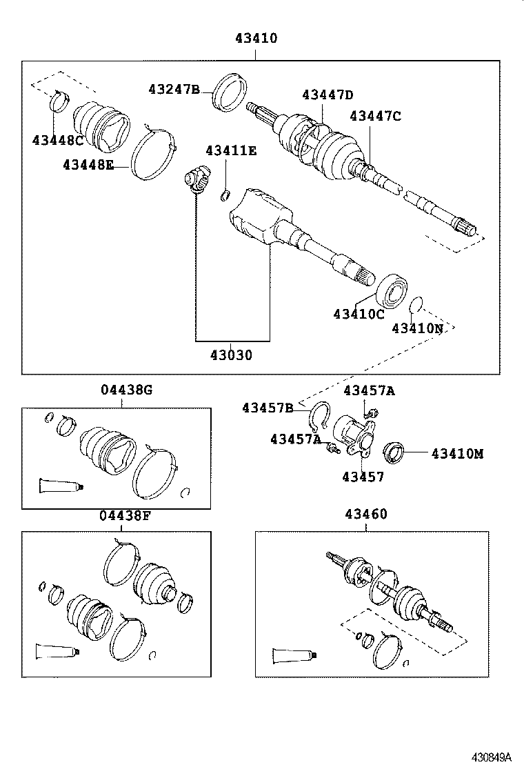  ALTEZZA ALTEZZA GITA |  FRONT DRIVE SHAFT