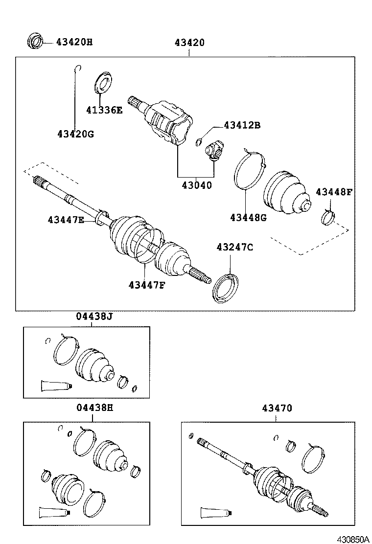  ALTEZZA ALTEZZA GITA |  FRONT DRIVE SHAFT