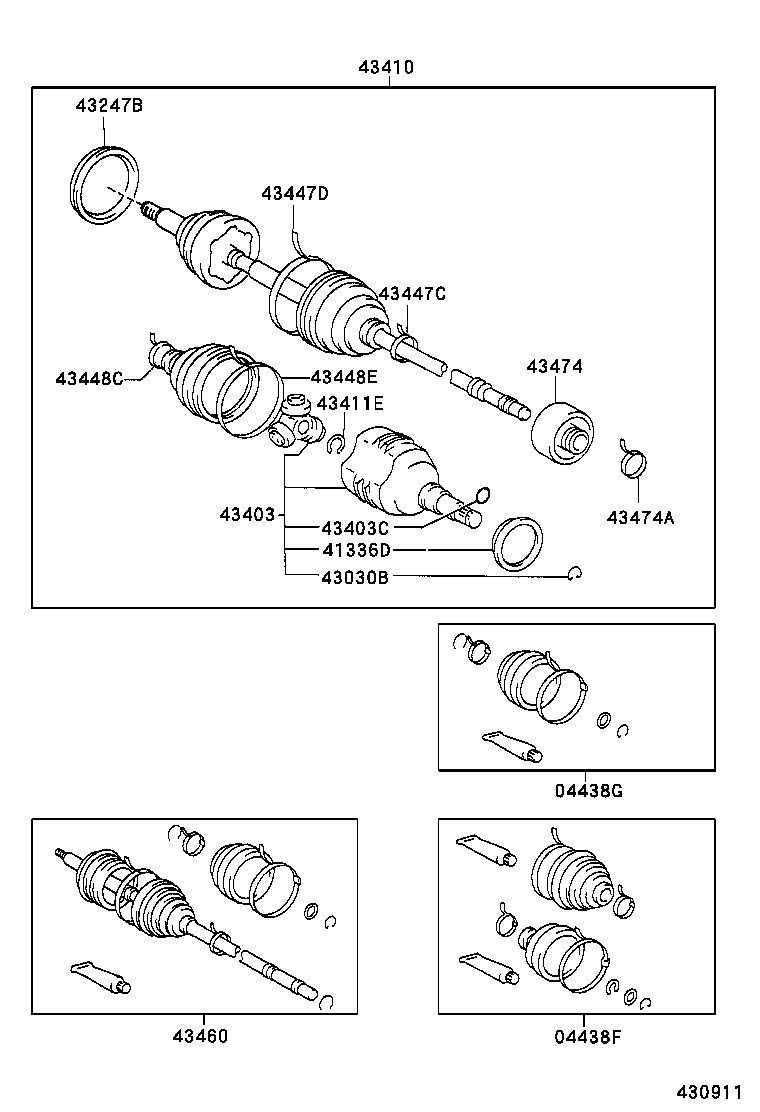 SPRINTER CARIB |  FRONT DRIVE SHAFT