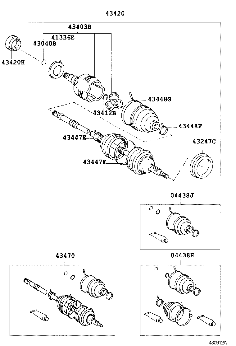  SPRINTER CARIB |  FRONT DRIVE SHAFT