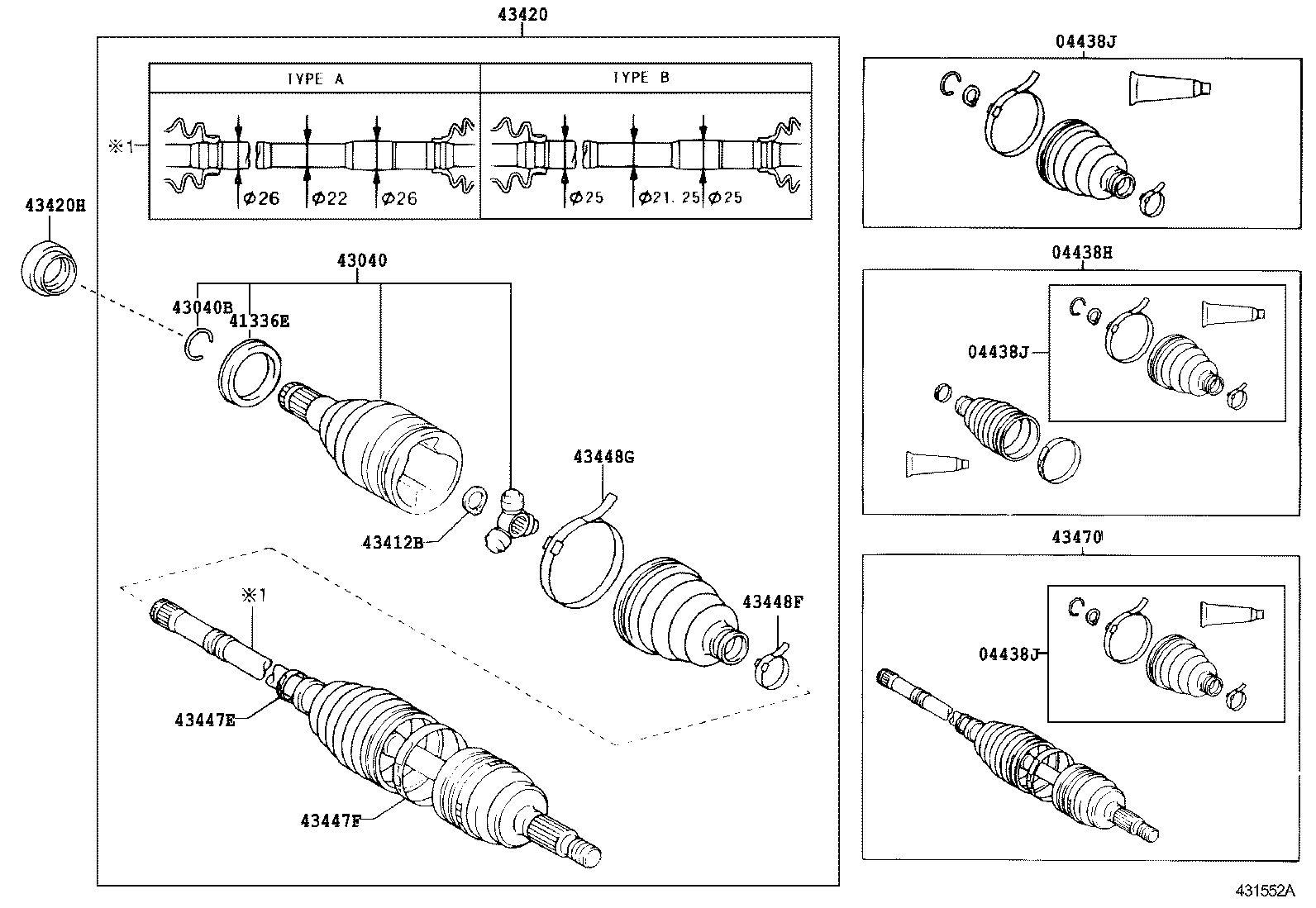  PLATZ |  FRONT DRIVE SHAFT