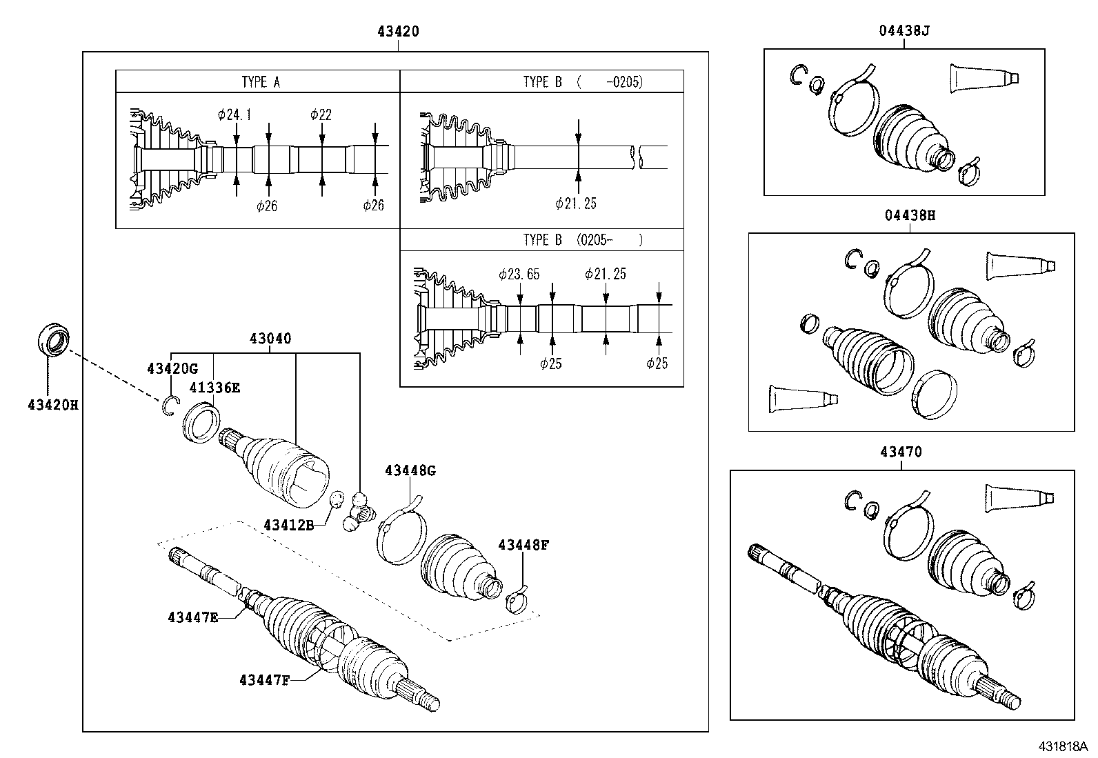  BB OPEN DECK |  FRONT DRIVE SHAFT