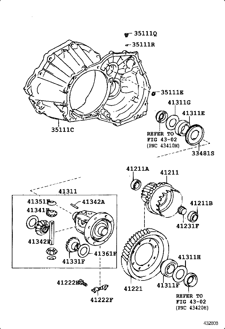  LEVIN TRUENO |  FRONT AXLE HOUSING DIFFERENTIAL