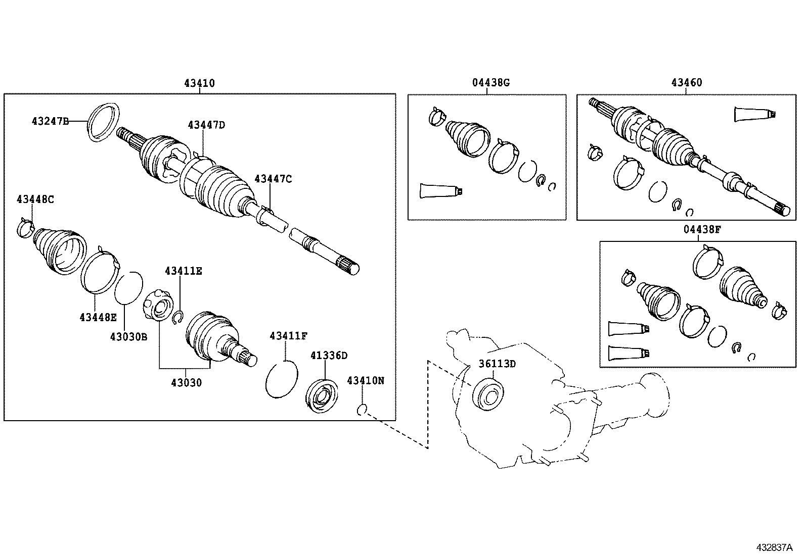  HARRIER |  FRONT DRIVE SHAFT