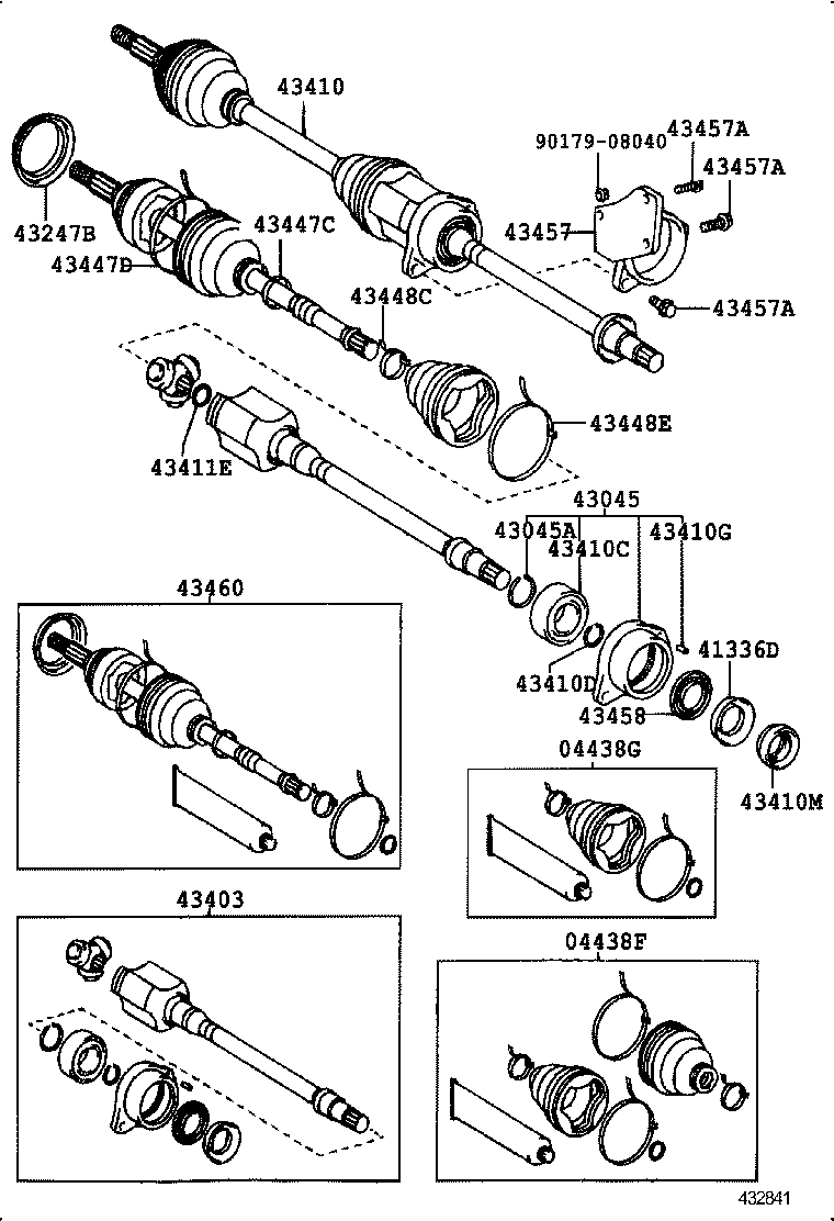  LVN CRE TRN MRN |  FRONT DRIVE SHAFT