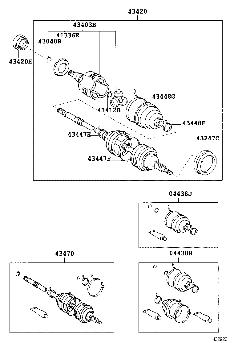  SPRINTER CARIB |  FRONT DRIVE SHAFT