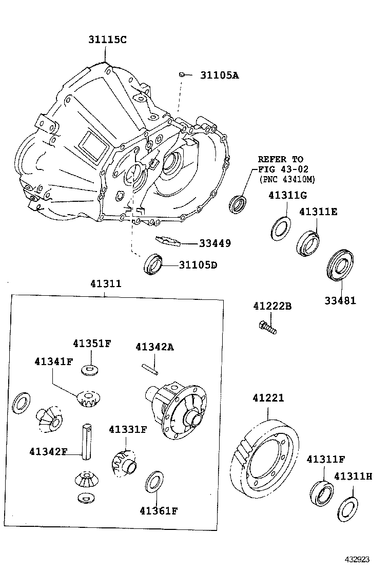 SPRINTER CARIB | FRONT AXLE HOUSING DIFFERENTIAL