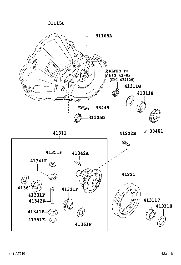 CARINA FF | FRONT AXLE HOUSING DIFFERENTIAL
