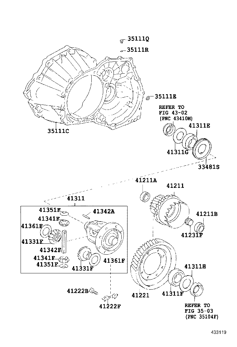CARINA FF | FRONT AXLE HOUSING DIFFERENTIAL