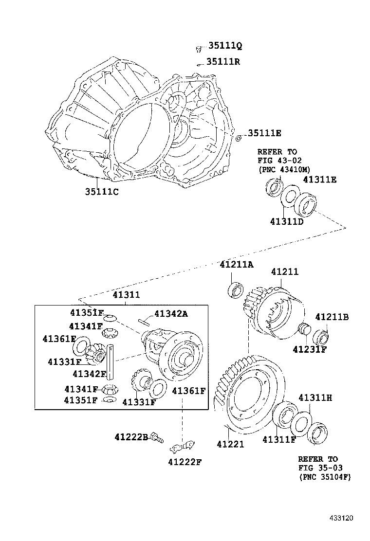  CARINA FF |  FRONT AXLE HOUSING DIFFERENTIAL
