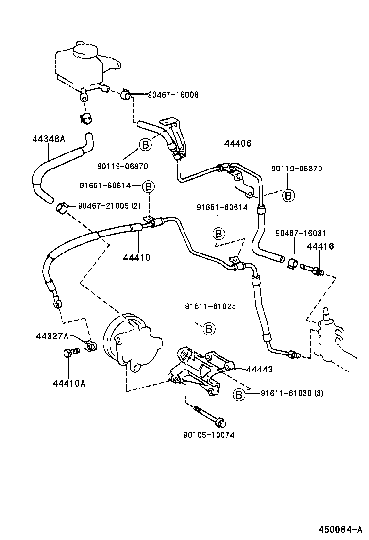  CARINA FF |  POWER STEERING TUBE