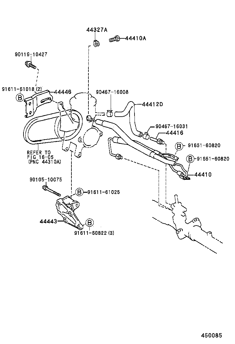  CARINA FF |  POWER STEERING TUBE