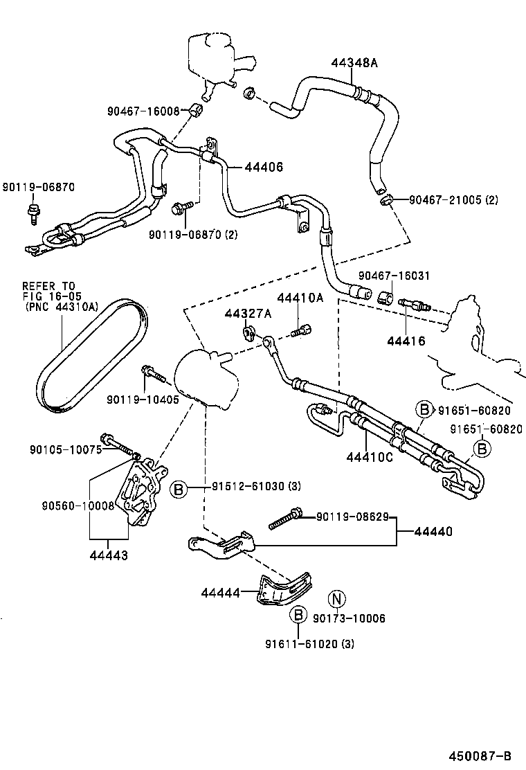  CARINA FF |  POWER STEERING TUBE