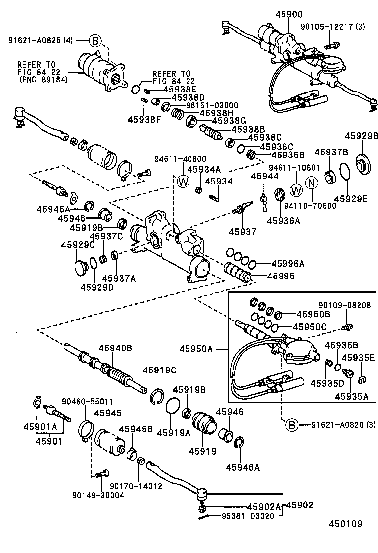  SOARER |  REAR STEERING GEAR 4WS