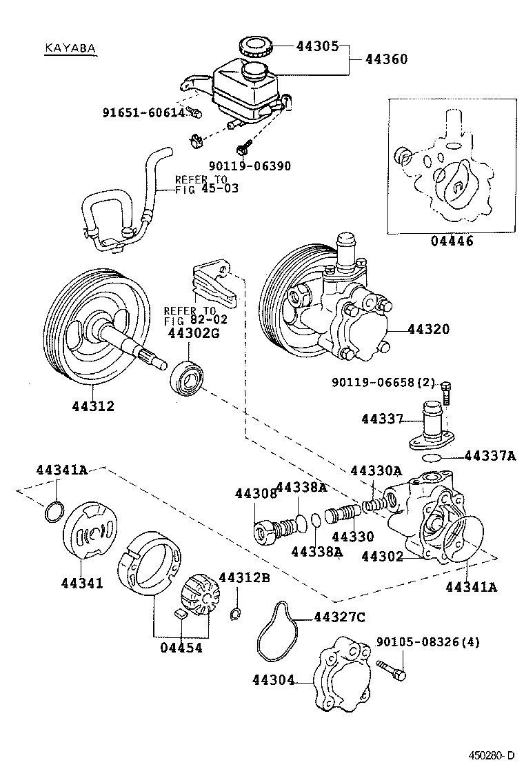  LVN CRE TRN MRN |  VANE PUMP RESERVOIR POWER STEERING