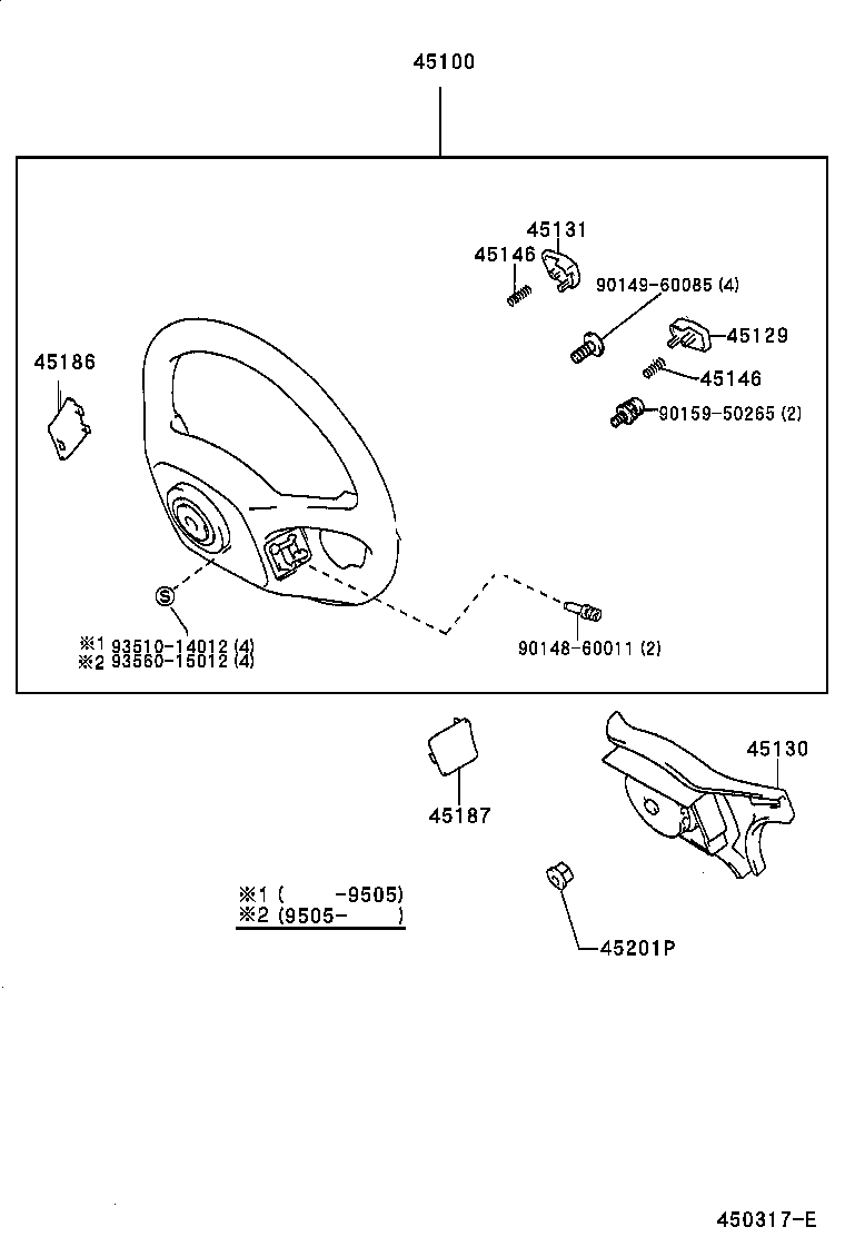 LVN CRE TRN MRN |  STEERING WHEEL