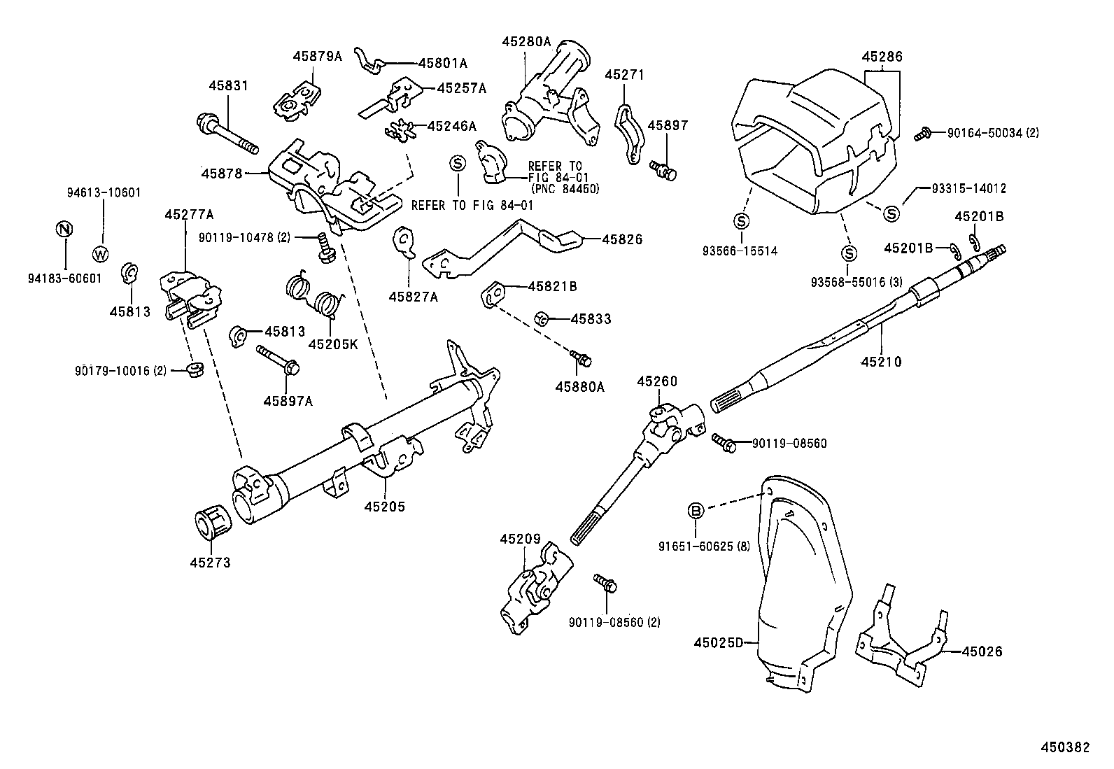  SPRINTER CARIB |  STEERING COLUMN SHAFT