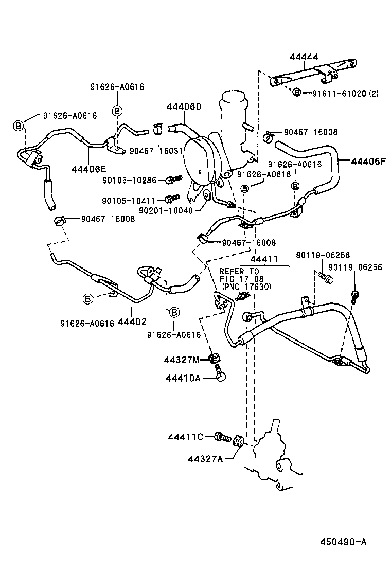 CROWN CROWN MAJESTA |  POWER STEERING TUBE