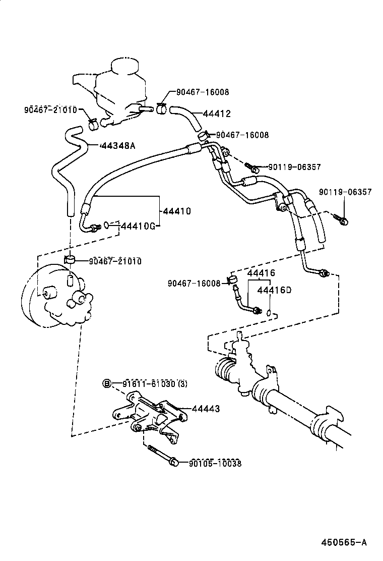  SPRINTER CARIB |  POWER STEERING TUBE