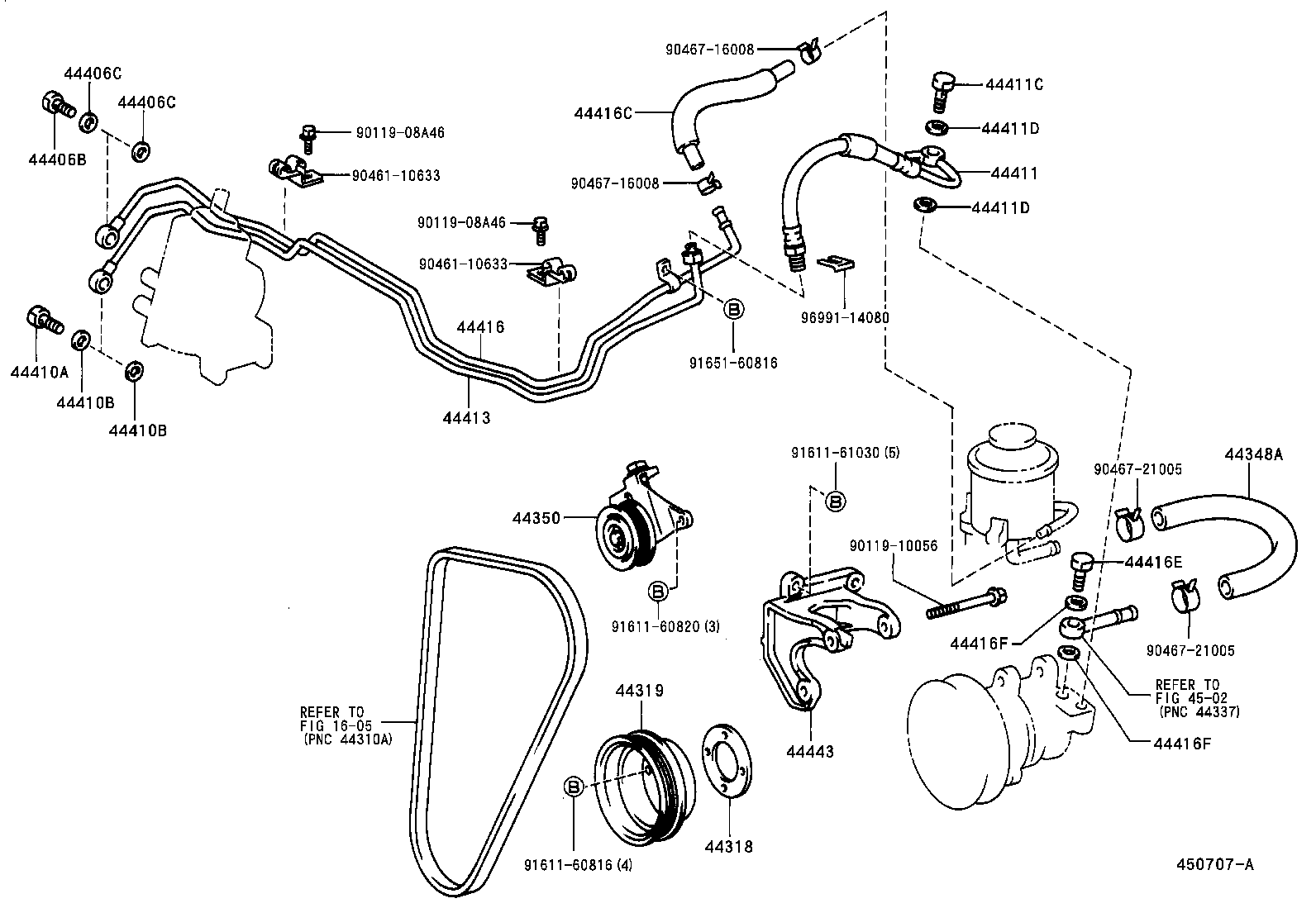  DYNA 200 TOYOACE G25 |  POWER STEERING TUBE