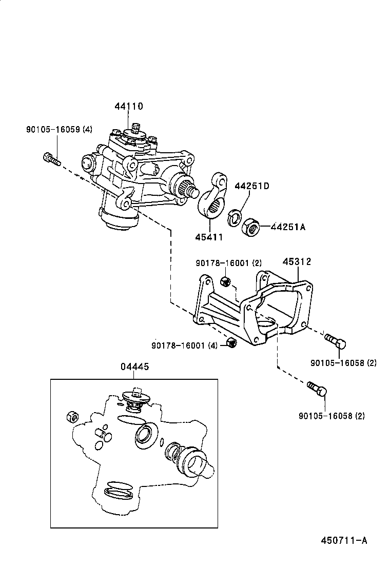  DYNA 200 TOYOACE G25 |  FRONT STEERING GEAR LINK