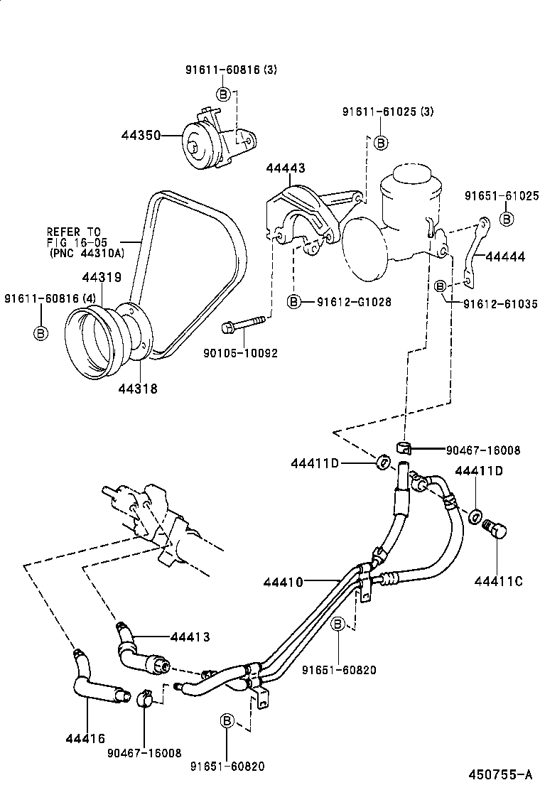  DYNA 150 TOYOACE G15 |  POWER STEERING TUBE