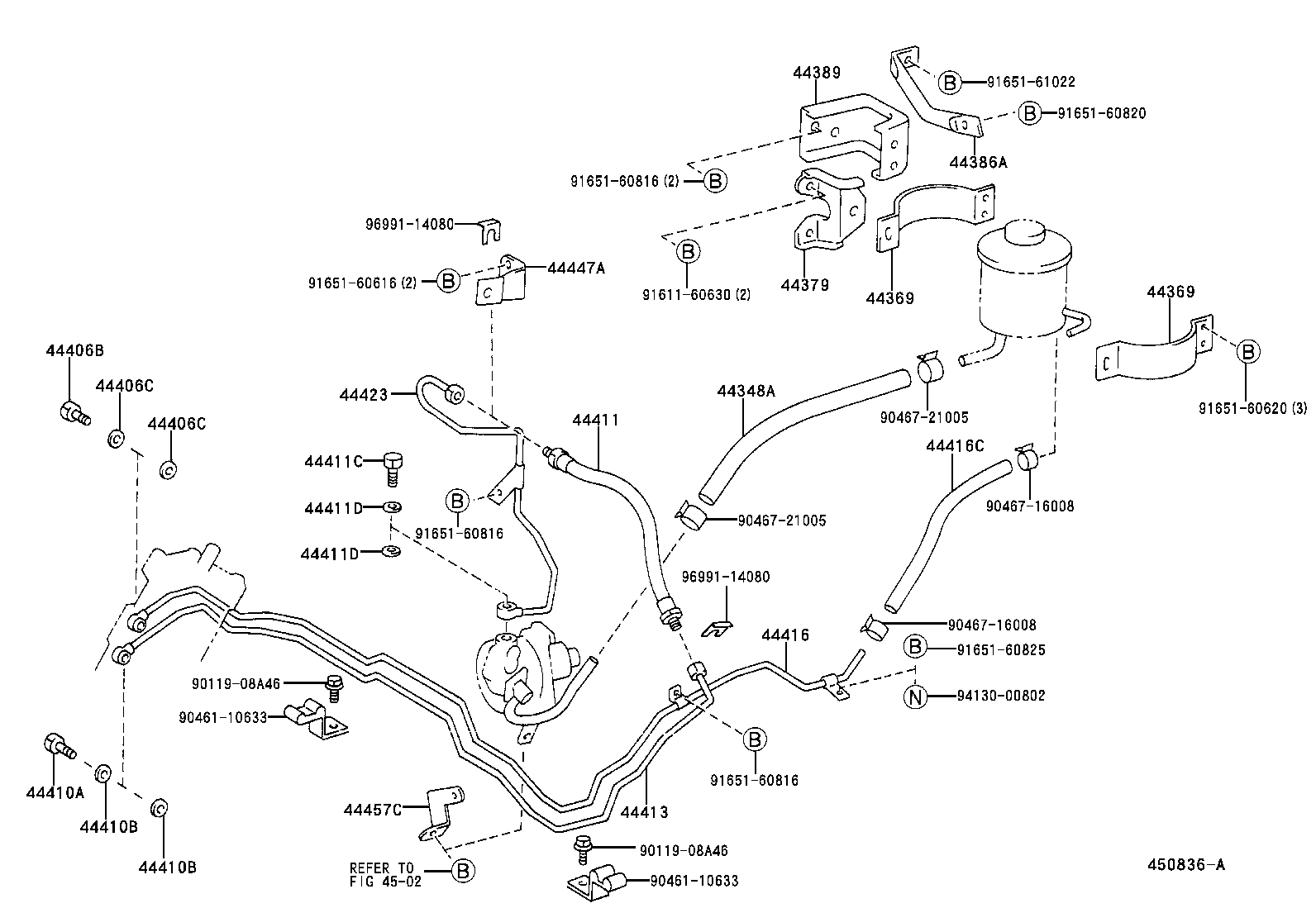  DYNA 200 TOYOACE G25 |  POWER STEERING TUBE