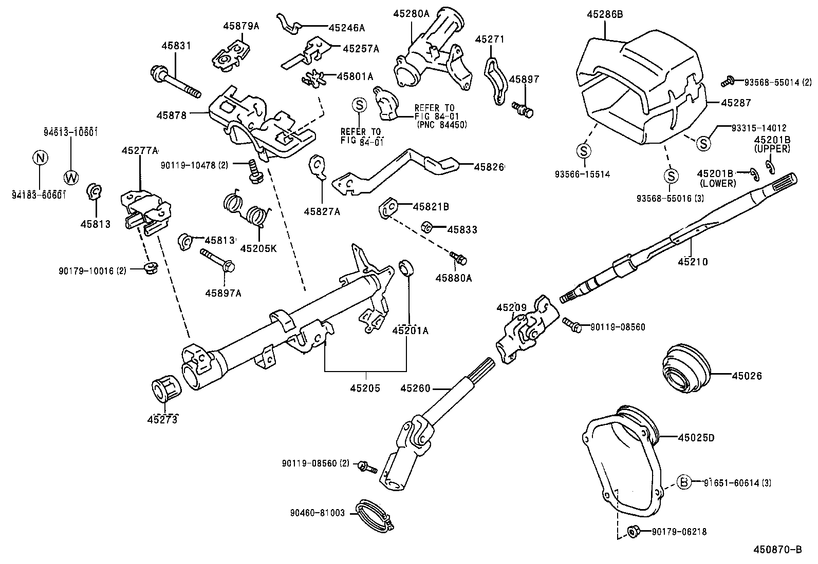  CALDINA |  STEERING COLUMN SHAFT