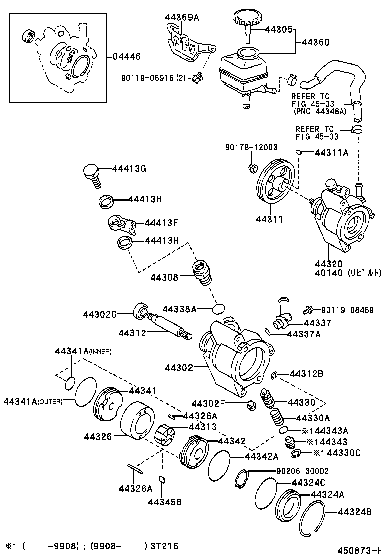  CALDINA |  VANE PUMP RESERVOIR POWER STEERING