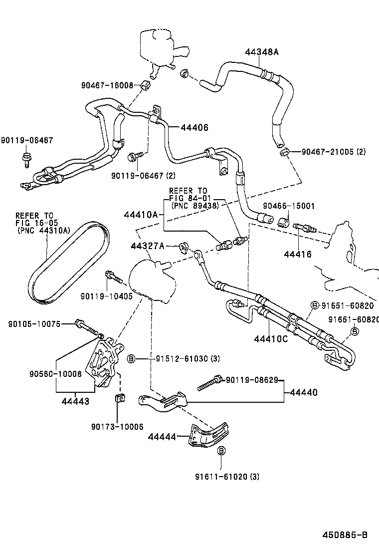  CALDINA |  POWER STEERING TUBE