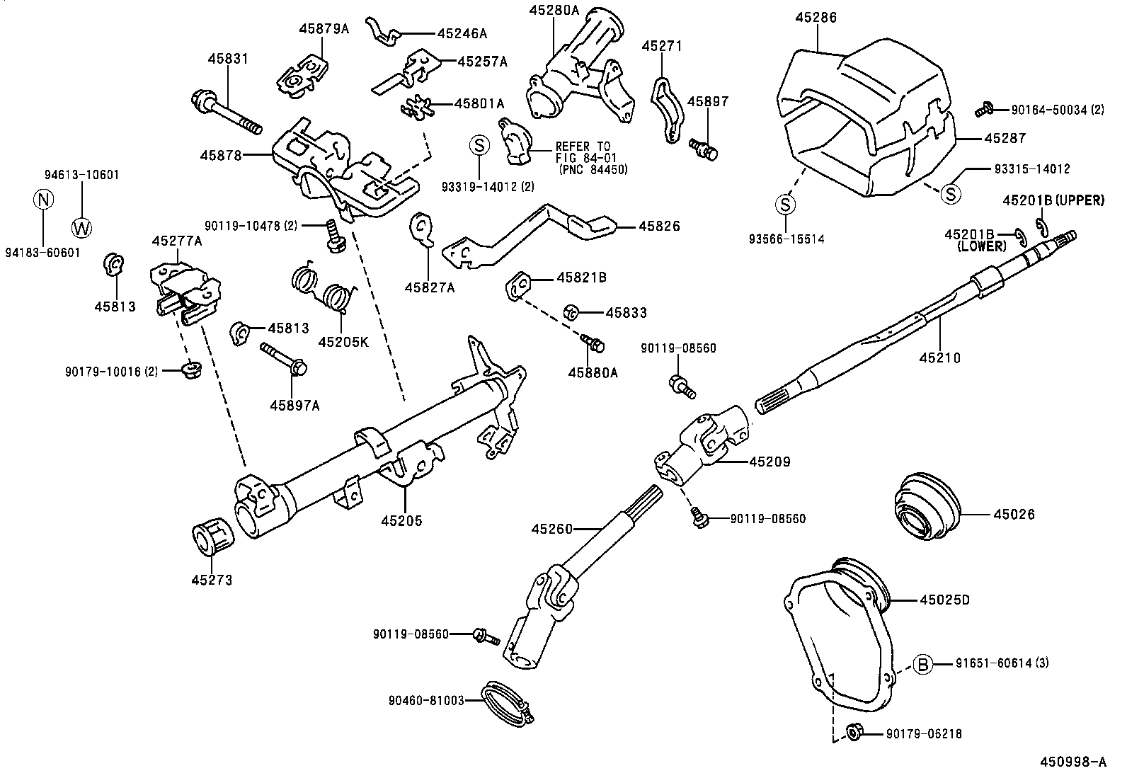  CARINA FF |  STEERING COLUMN SHAFT