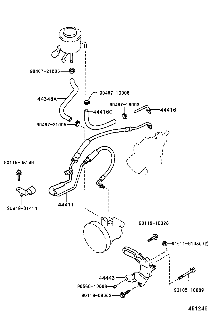  CROWN |  POWER STEERING TUBE