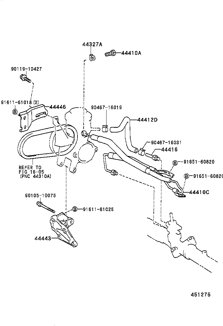  CALDINA |  POWER STEERING TUBE